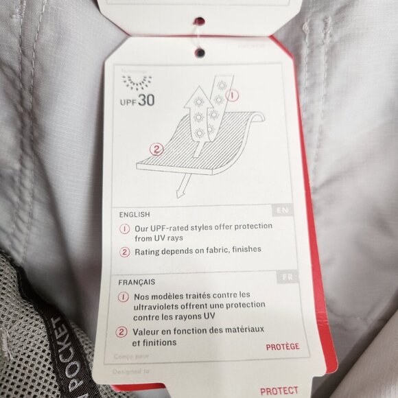 NWT The North Face Water Repellent UV Shorts Womens 8/R Tan Relaxed Wide Leg - Picture 12 of 14